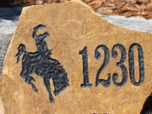 Stone Engraved Address Marker