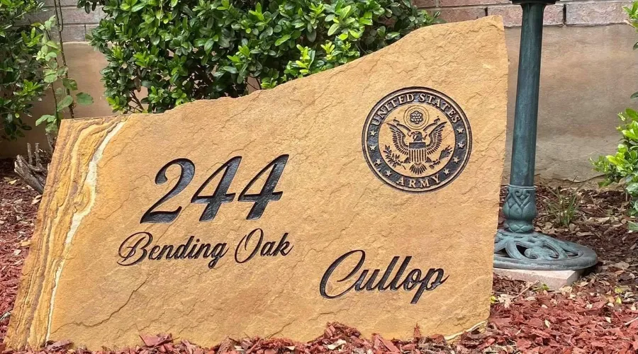 Stone Engraved Address Signs