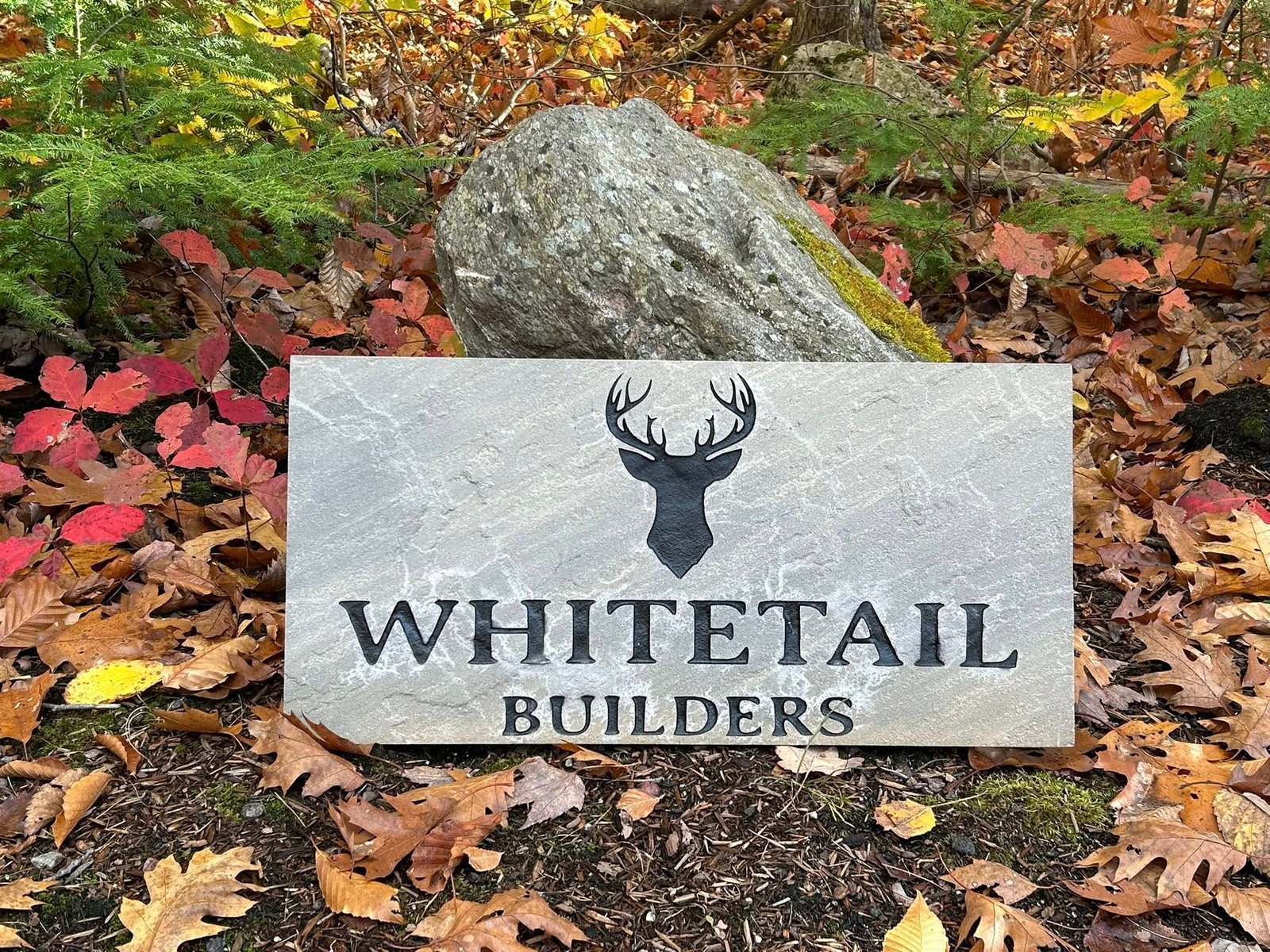 Commercial stone sign engraving